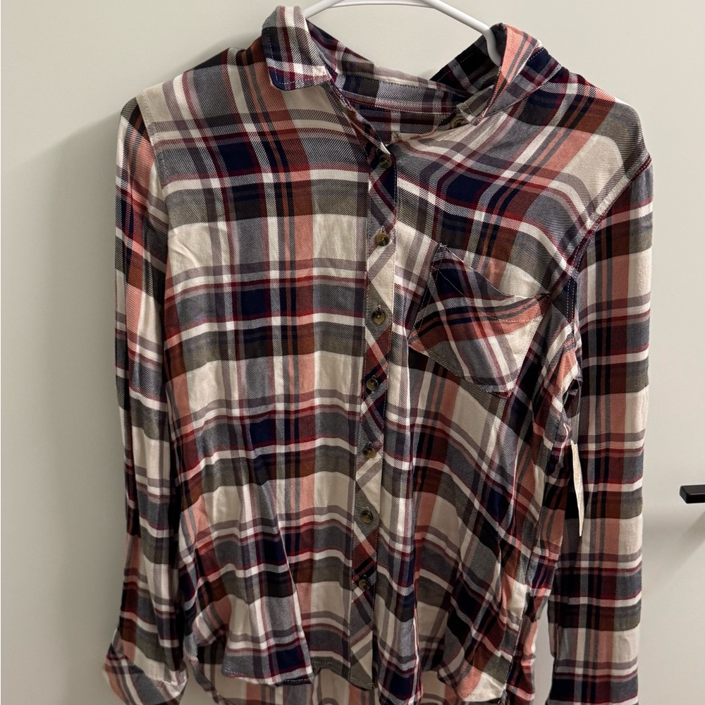 Altar'd State Multicolor Plaid Shirt